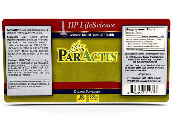 ParActin Andrographis Paniculata Natural Supplement 150mg-1