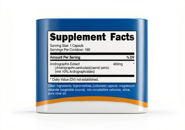 Andrographis Extract Capsules 450mg Vegetarian 180 Count-1