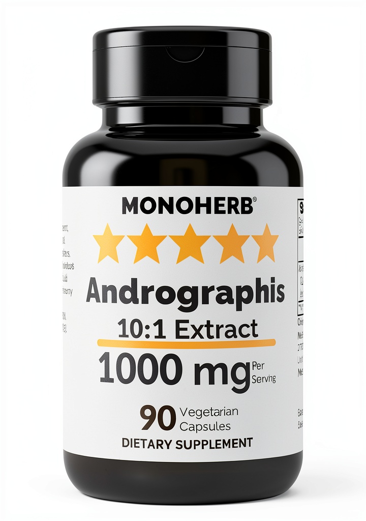 Extra Strength 10X Extract bottle with vegetable capsules displayed