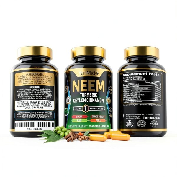 Neem Leaf Supplement by Tenmido for Women and Men-6
