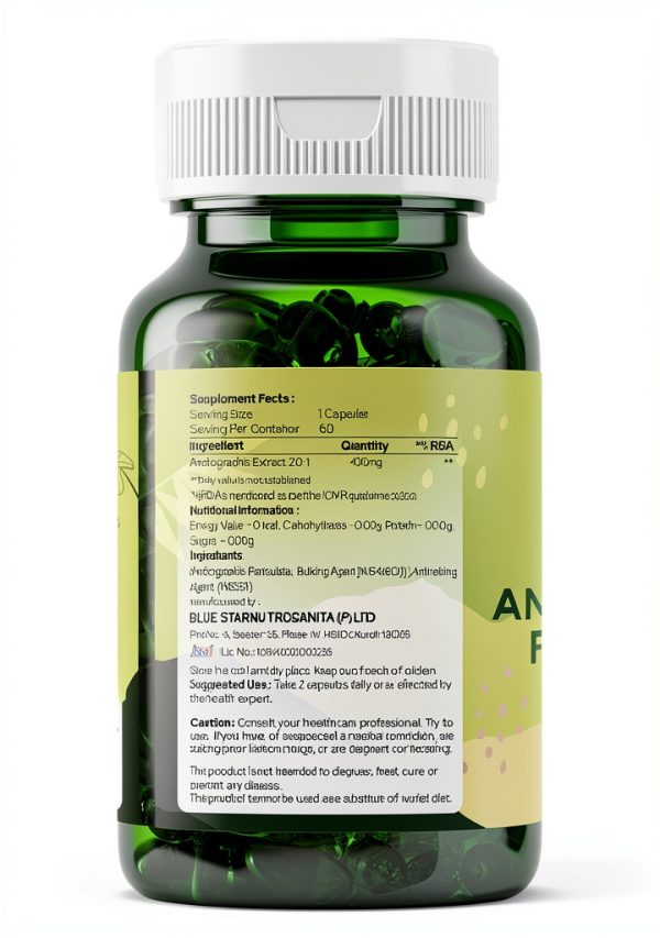 Andrographis Paniculata Extract Capsules Vegan Adult-1