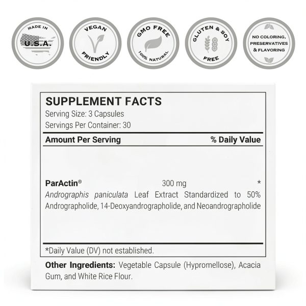 Supersmart ParActin Andrographis Supplement Natural Herb-3