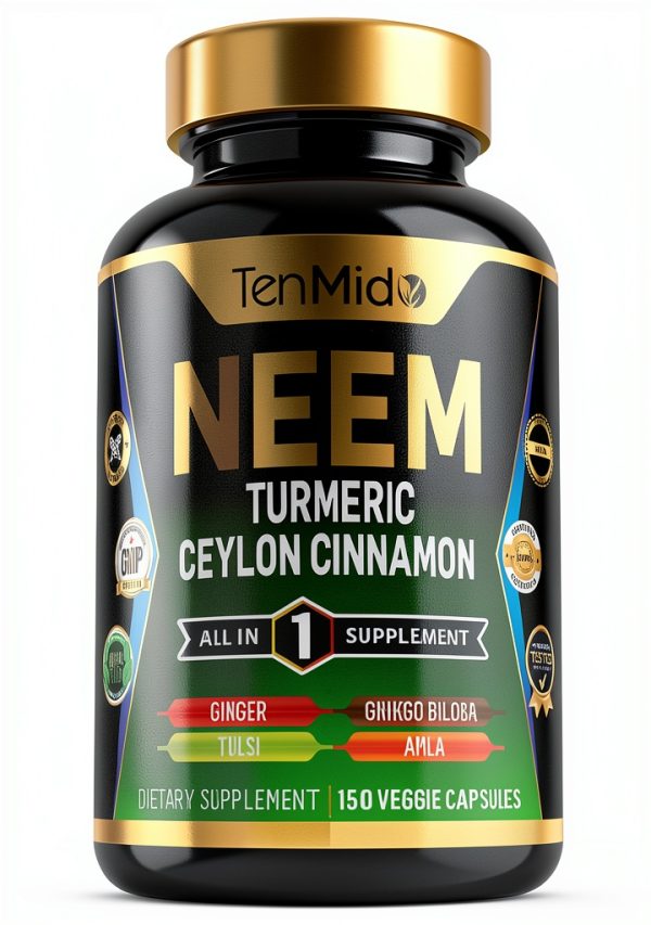 Neem Leaf Supplement by Tenmido for Women and Men-0