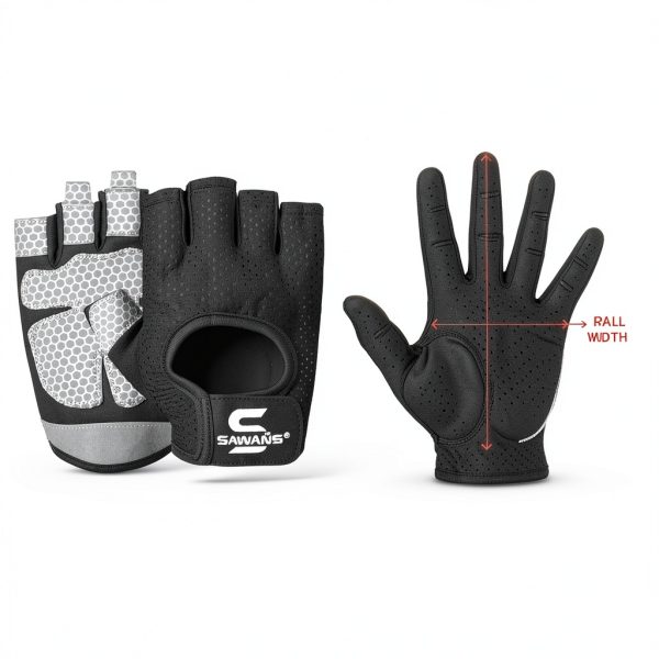 SAWANS Weightlifting Gloves Microfiber Grip-5