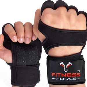 Fitness Force Workout Gloves Neoprene Wrist Wraps Unisex-0