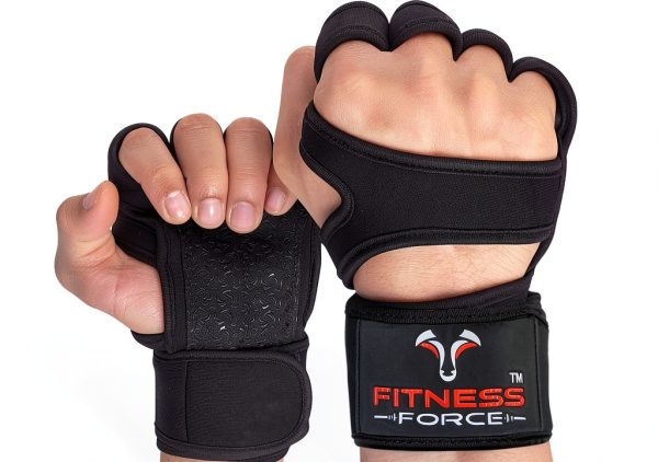 Fitness Force Workout Gloves Neoprene Wrist Wraps Unisex-0