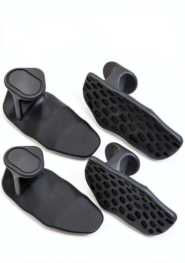 Yaoerlingjiu Silicone Workout Grip Gloves Black Ergonomic Extra Grip-0