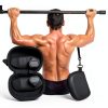 Non-slip fitness grips Jopplim Silicone Hand Grips Black One Size-4