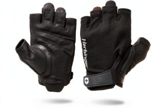 Weight Lifting Gloves Harbinger 14610 Black/Green Grip Gloves-0