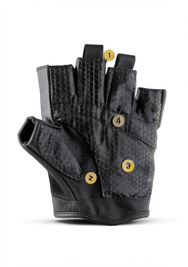 Fitgriff Exercise Gloves Black Leopard Sizes 5 to 10 Breathable Grip-2
