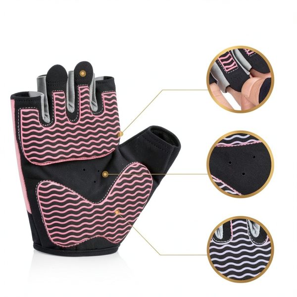 SUNNEX Gym Gloves Fingerless Nylon Workout Multi-Color Sizes-1