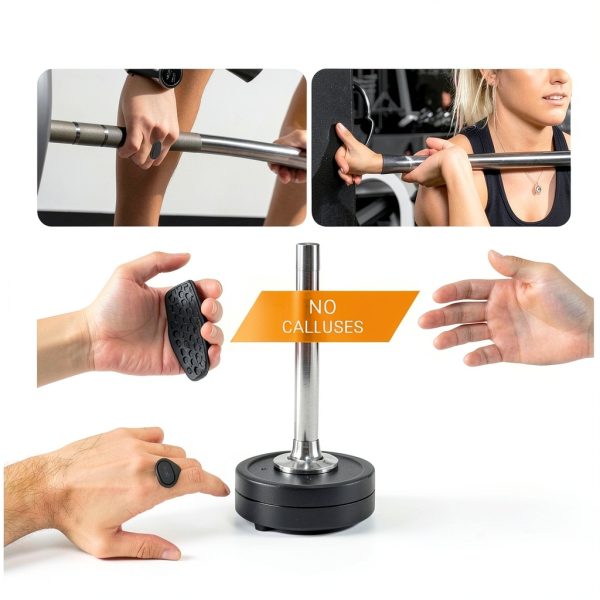 Yaoerlingjiu Silicone Workout Grip Gloves Black Ergonomic Extra Grip-2