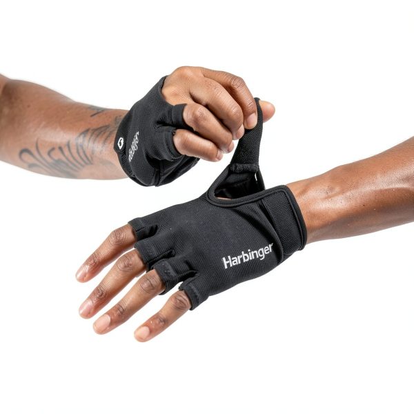 Weight Lifting Gloves Harbinger 14610 Black/Green Grip Gloves-1