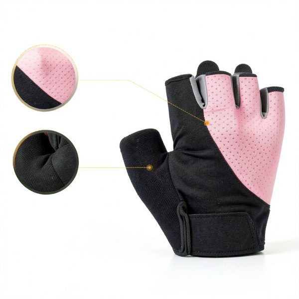 SUNNEX Gym Gloves Fingerless Nylon Workout Multi-Color Sizes-2