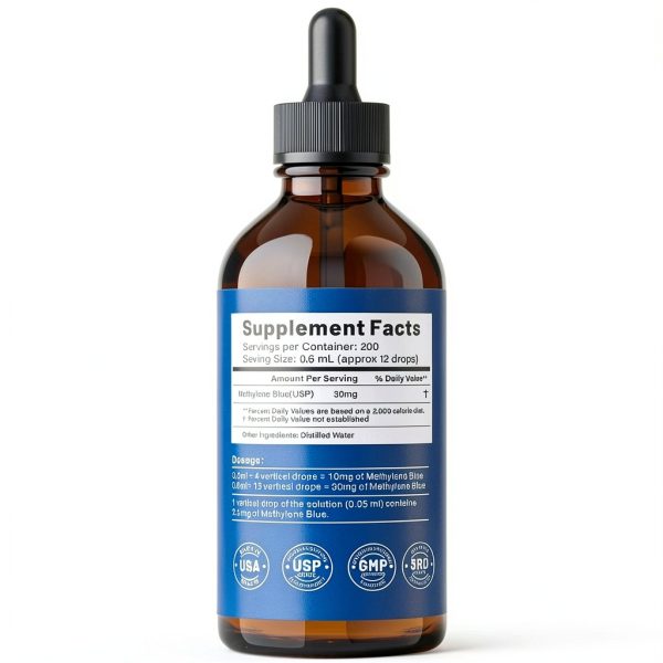 Methylene Blue Drops 5% - NOOTLYN USP Grade 120mL Solution-8