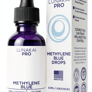 Methylene Blue Lunakai PRO 1% USP Grade Drops USA Made Cognitive Focus-0