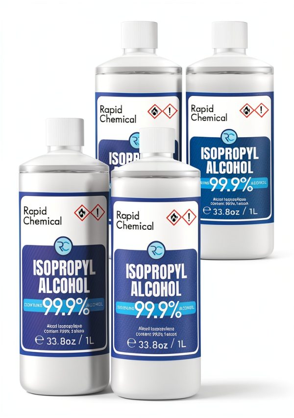 99% Isopropyl Alcohol - USP Grade - 99 Percent IPA Alcohol - 4 Pack 33.8 fl oz - 1 Gallon-1