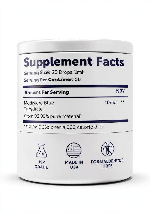 Methylene Blue Lunakai PRO 1% USP Grade Drops USA Made Cognitive Focus-5